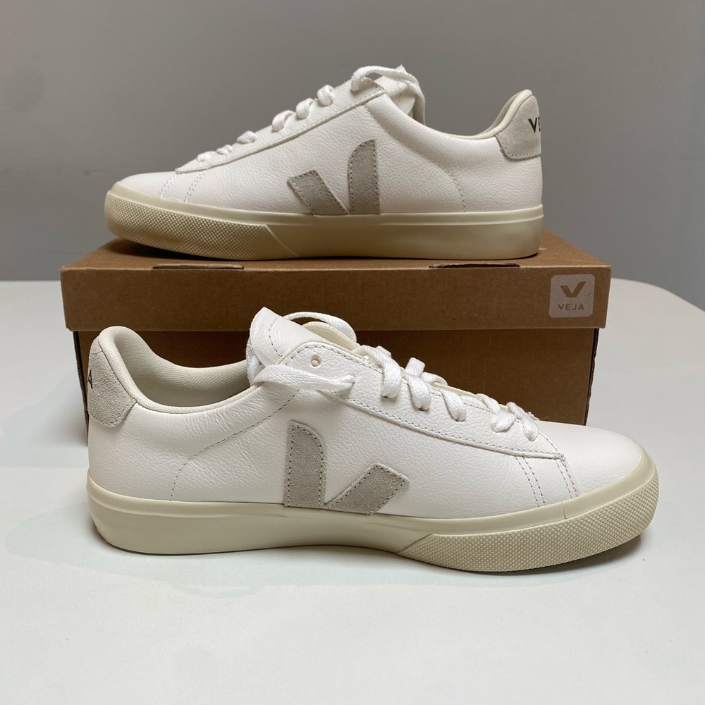 Veja Campo Sneaker Extra White/Natural Suede sz 38.5EU/7.5US New in Box - Picture 3 of 7